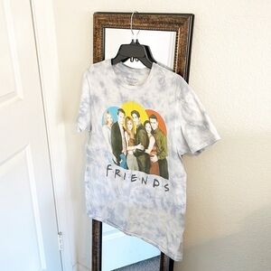 FRIENDS short sleeve graphic print tie dye t-shirt